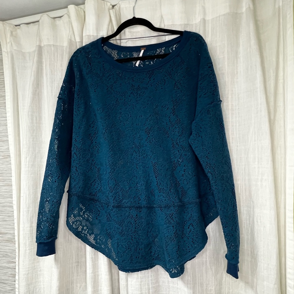 Free people crochet sweater